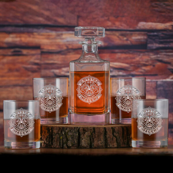 linimi Wholesale Whiskey Decanter & Glass Gift Set – Elegant Barware Bulk Offer