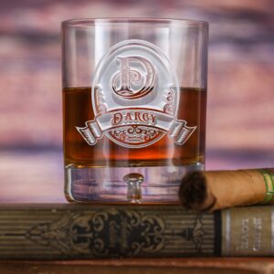 linimi Custom Crystal Bourbon Whiskey Rocks Glasses – Personalized Engraved Tumblers